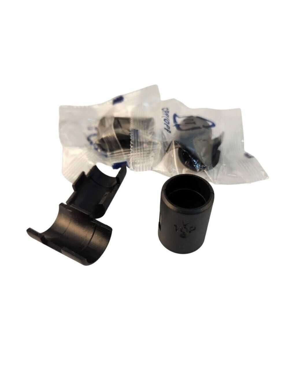Wire Shelf Lock Clips 4 Pairs Brackets Split Sleeves Plastic For 1" Diameter Pos